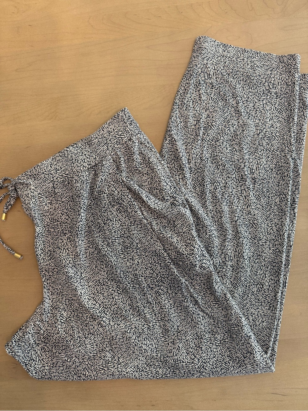 Hanro Black and Taupe Printed Lounge Pant